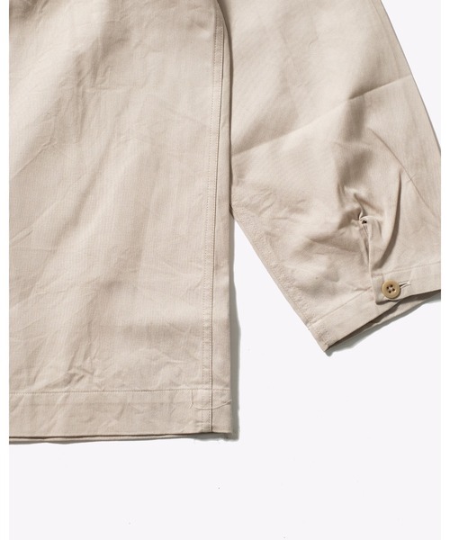 Vincent et Mireille（バンソンエミレイユ）の「【VINCENT ET MIREILLE ヴァンソン エ ミレイユ】メンズ コットンピケワイドシャツジャケット（シャツ/ブラウス・メンズ・オフホワイト/ライトベージュ・40/42）」の20枚目の写真
