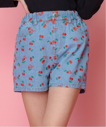 JENNI love | サス付きチェリー刺繍ショーパン(デニムパンツ)
