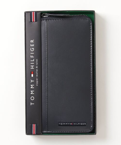 TOMMY HILFIGER（トミーヒルフィガー）の「【TOMMY HILFIGER/トミーヒルフィガー】ワンポイントロゴ ラウンドファスナーレザーロングウォレット（財布・メンズ・ブラック/ブラウン/ネイビー・FREE）」の3枚目の写真