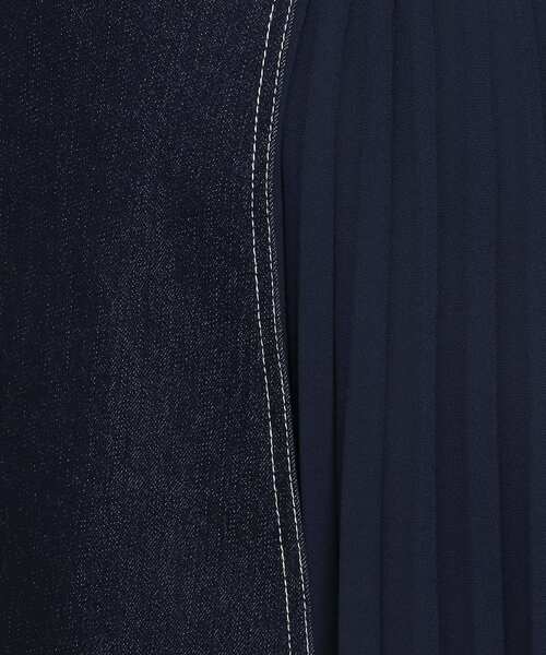 grove（グローブ）の「◆【S-LL】デニムアソートサイドプリーツスカート（デニムスカート・レディース・アイボリー/カーキ/ネイビー/ブルー・03/04/01/02）」の9枚目の写真