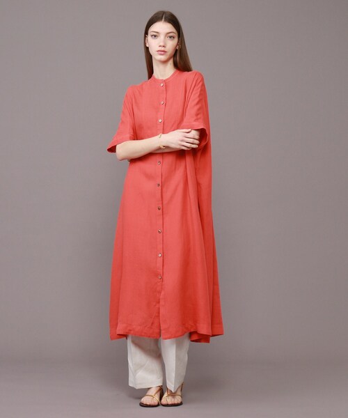 DRESSTERIOR（ドレステリア）の「◆【2WAY】【Marisol5・8月号/Oggi5月号/STORY4月号】ガーメントダイラミーワンピース（ワンピース・レディース・ブラック/ダークオリーブ/オレンジ/ホワイト系・36/38）」の4枚目の写真