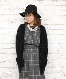 mystic | フェザーヤーンVカーディガン(カーディガン/ボレロ)