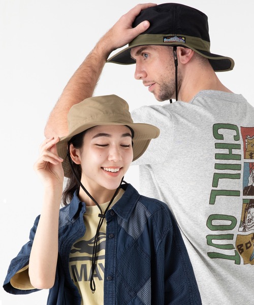 KRIFF MAYER（クリフメイヤー）の「KMアドベンチャーハット（ハット・メンズ・ブラック/ダークグリーン/ベージュ・FREE）」の7枚目の写真