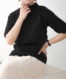 プチハイネック半袖プルオーバー