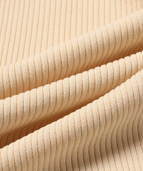 MADEMOISELLE ROPE'（マドモアゼル ロペ）の「リブサマーニットノースリーブプルオーバー（Tシャツ/カットソー・レディース・ブラック/オフホワイト/ライトグリーン・38）」の10枚目の写真