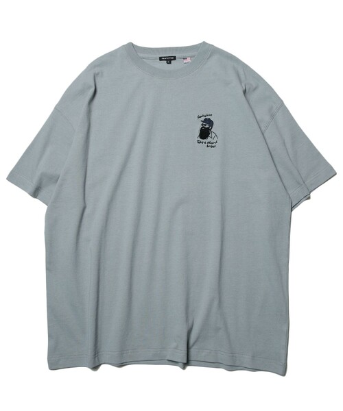 FREAK'S STORE(フリークスストア)の「WEB限定 ワンポイント刺繍デザイン クルーネックTシャツ(Tシャツ/カットソー・メンズ・ホワイト/サックスブルー/ベージュ系その他/ベージュ/ピンク/ブルー系その他/ホワイト系その他/ピンク系その他・LARGE/MEDIUM/SMALL)」の18枚目の写真