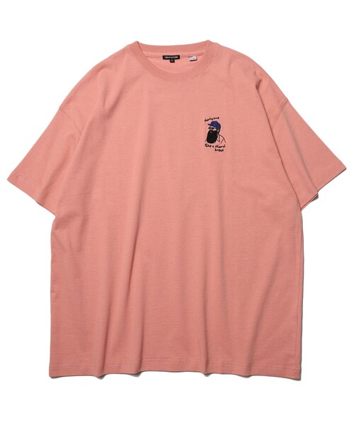 FREAK'S STORE(フリークスストア)の「WEB限定 ワンポイント刺繍デザイン クルーネックTシャツ(Tシャツ/カットソー・メンズ・ホワイト/サックスブルー/ベージュ系その他/ベージュ/ピンク/ブルー系その他/ホワイト系その他/ピンク系その他・LARGE/MEDIUM/SMALL)」の21枚目の写真