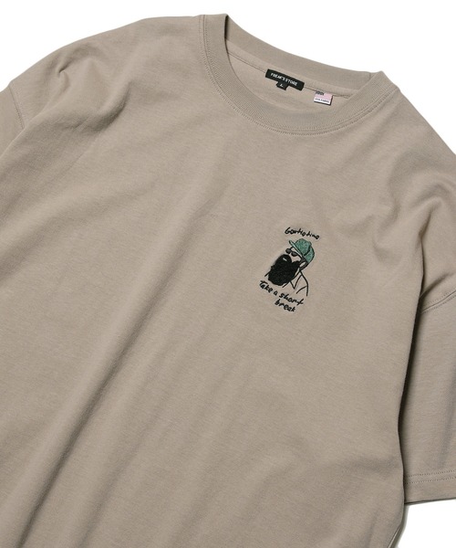 ワンポイント刺繍Tシャツ(WEB限定カラーあり) WEB限定 ワンポイント刺繍デザイン クルーネックTシャツ