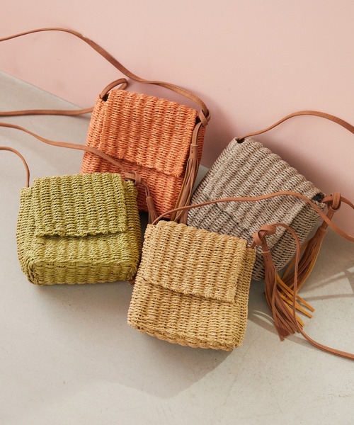 Rewde（ルゥデ）の「スクエアフラップショルダーバッグ（1R18-KB04）（ショルダーバッグ・レディース・オレンジ/グレー/ベージュ/カーキ・FREE）」の14枚目の写真