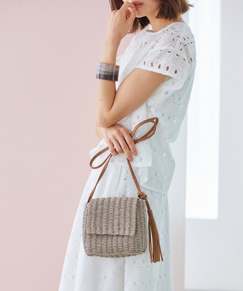 Rewde（ルゥデ）の「スクエアフラップショルダーバッグ（1R18-KB04）（ショルダーバッグ・レディース・オレンジ/グレー/ベージュ/カーキ・FREE）」の10枚目の写真