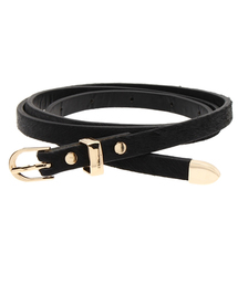 AZUL by moussy | 10m/mハラコ無地細ベルト(ベルト)