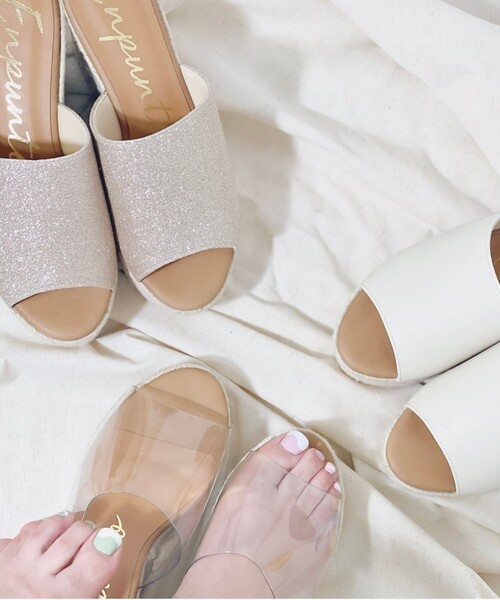 En Punto（エンプント）の「ハイウエッジプラットフォームサンダル（サンダル・レディース・ブロンズ/アイボリー/ホワイト系その他7・M/LL/L/S）」の6枚目の写真