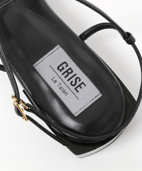 LE TALON(ルタロン)の「GRISE 2.5cmアシメストラップサンダル◆(サンダル・レディース・ホワイト/ベージュ/イエロー/ブラック系その他・SMALL/MEDIUM/LARGE/X-LARGE)」の6枚目の写真