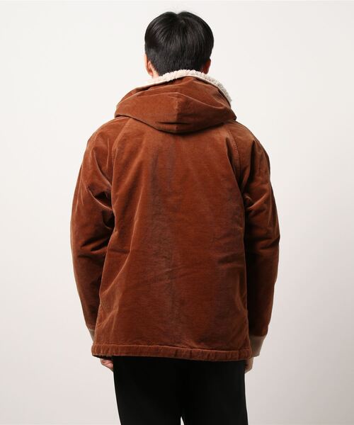 YANUK(ヤヌーク)の「Boa Hoodie/ボアフーディ(パーカー・メンズ・ブラウン・M/L)」の3枚目の写真