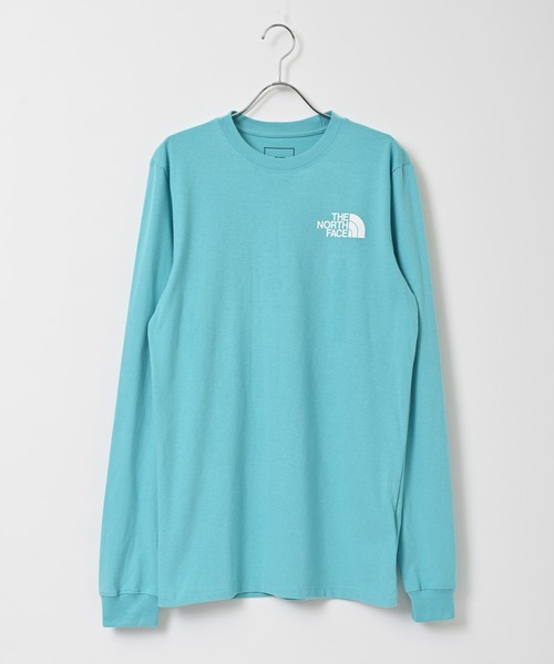 THE NORTH FACE（ザノースフェイス）の「THE NORTH FACE (ザ・ノース フェイス) THROBACK 長袖Tシャツ（Tシャツ/カットソー・レディース・ライトブルー・S）」の2枚目の写真