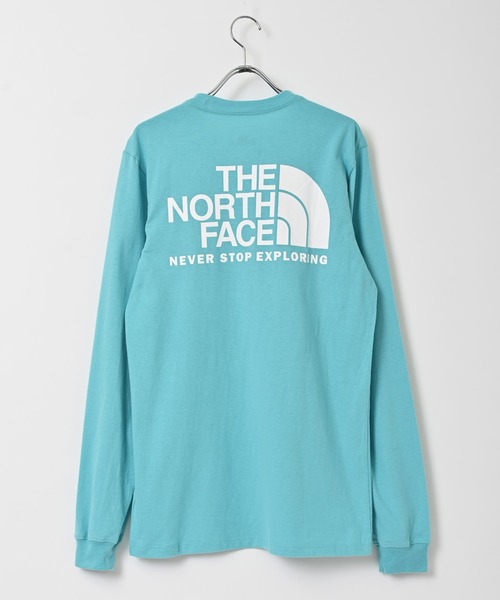 THE NORTH FACE（ザノースフェイス）の「THE NORTH FACE (ザ・ノース フェイス) THROBACK 長袖Tシャツ（Tシャツ/カットソー・レディース・ライトブルー・S）」の3枚目の写真