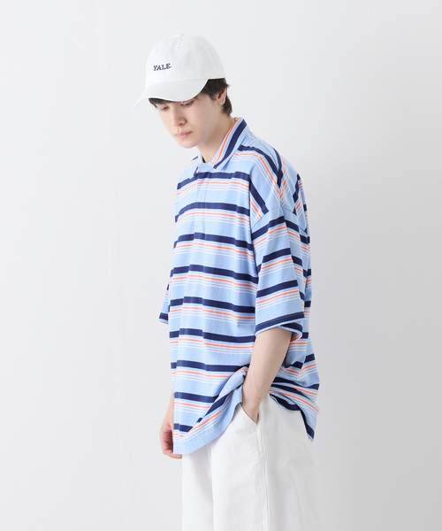 JOURNAL STANDARD（ジャーナルスタンダード）の「【Are you happy?】MULTI BORDER ポロシャツ（ポロシャツ・メンズ・タン/ブルー系その他/シャーベット・MEDIUM/LARGE）」の21枚目の写真