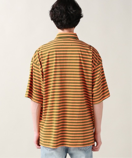 JOURNAL STANDARD（ジャーナルスタンダード）の「【Are you happy?】MULTI BORDER ポロシャツ（ポロシャツ・メンズ・タン/ブルー系その他/シャーベット・MEDIUM/LARGE）」の4枚目の写真