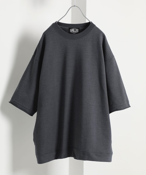 VALLIS by FACTOTUM（ヴァリスバイファクトタム）の「STUDIOUS別注 ビッグシルエットハーフスリーブスウェット（スウェット・メンズ・ブラック/ブラウン/ネイビー/ダークグレー・LARGE/MEDIUM/SMALL）」の3枚目の写真