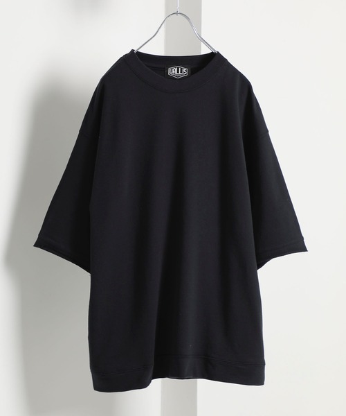 VALLIS by FACTOTUM（ヴァリスバイファクトタム）の「STUDIOUS別注 ビッグシルエットハーフスリーブスウェット（スウェット・メンズ・ブラック/ブラウン/ネイビー/ダークグレー・LARGE/MEDIUM/SMALL）」の2枚目の写真
