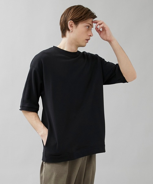 VALLIS by FACTOTUM（ヴァリスバイファクトタム）の「STUDIOUS別注 ビッグシルエットハーフスリーブスウェット（スウェット・メンズ・ブラック/ブラウン/ネイビー/ダークグレー・LARGE/MEDIUM/SMALL）」の22枚目の写真