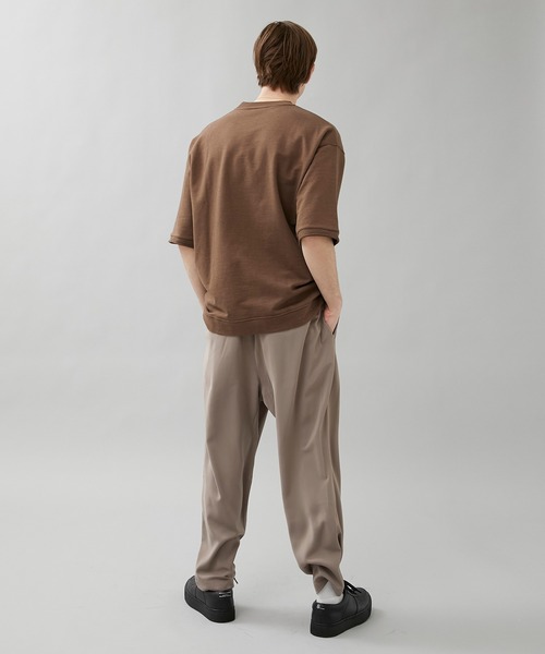 VALLIS by FACTOTUM（ヴァリスバイファクトタム）の「STUDIOUS別注 ビッグシルエットハーフスリーブスウェット（スウェット・メンズ・ブラック/ブラウン/ネイビー/ダークグレー・LARGE/MEDIUM/SMALL）」の9枚目の写真