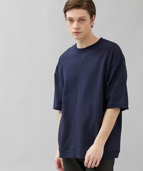 VALLIS by FACTOTUM（ヴァリスバイファクトタム）の「STUDIOUS別注 ビッグシルエットハーフスリーブスウェット（スウェット・メンズ・ブラック/ブラウン/ネイビー/ダークグレー・LARGE/MEDIUM/SMALL）」の13枚目の写真