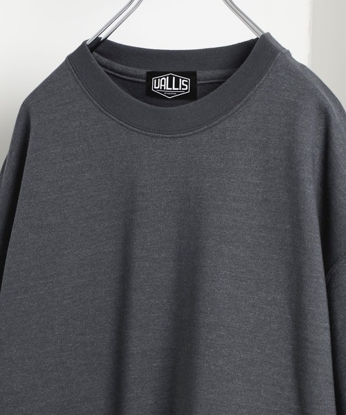 VALLIS by FACTOTUM（ヴァリスバイファクトタム）の「STUDIOUS別注 ビッグシルエットハーフスリーブスウェット（スウェット・メンズ・ブラック/ブラウン/ネイビー/ダークグレー・LARGE/MEDIUM/SMALL）」の7枚目の写真