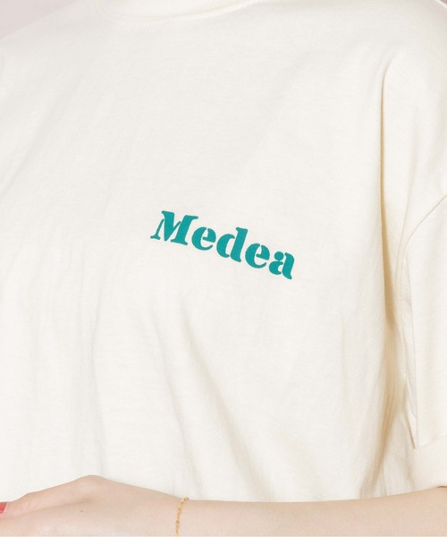 flower（フラワー）の「メディアプリントTシャツ（Tシャツ/カットソー・レディース・ホワイト/イエロー・FREE）」の7枚目の写真