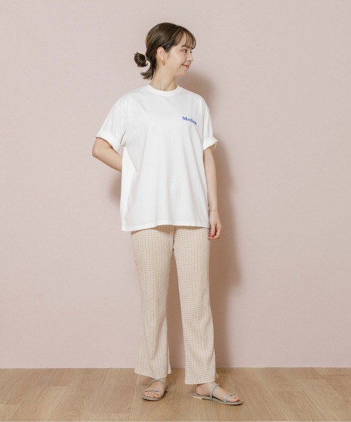 flower（フラワー）の「メディアプリントTシャツ（Tシャツ/カットソー・レディース・ホワイト/イエロー・FREE）」の14枚目の写真