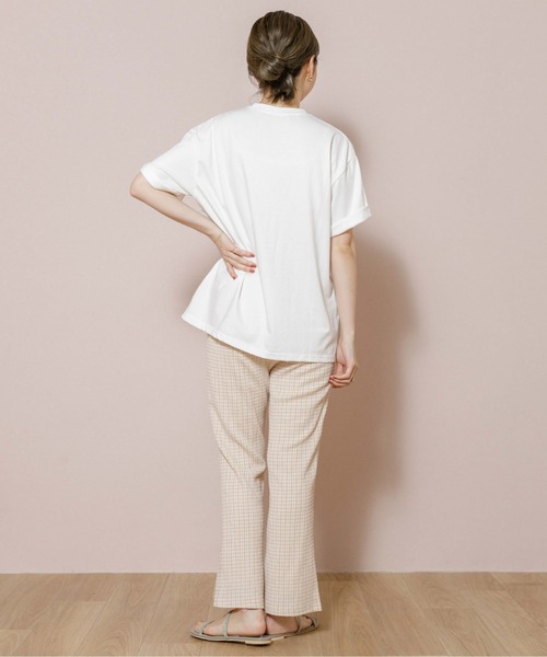 flower（フラワー）の「メディアプリントTシャツ（Tシャツ/カットソー・レディース・ホワイト/イエロー・FREE）」の16枚目の写真