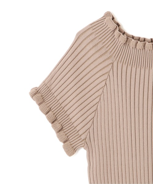 FREE'S MART（フリーズマート）の「◇2Wayオフショルフリルリブ半袖ニット（ニット/セーター・レディース・ホワイト/レッド/ベージュ/ブラック・FREE）」の22枚目の写真