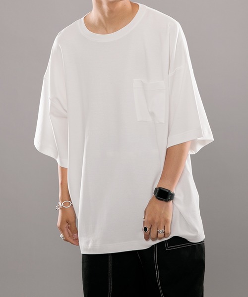 kutir（クティール）の「スムースリラックスTシャツ（Tシャツ/カットソー・メンズ・オフホワイト/ダークパープル/ダークブルー・MEDIUM/LARGE）」の7枚目の写真