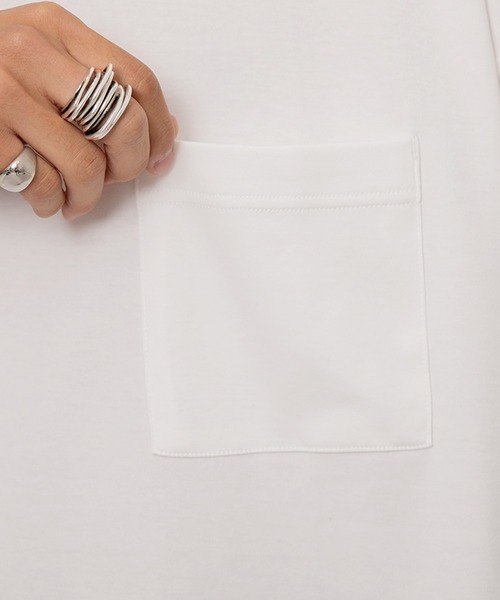 kutir（クティール）の「スムースリラックスTシャツ（Tシャツ/カットソー・メンズ・オフホワイト/ダークパープル/ダークブルー・MEDIUM/LARGE）」の10枚目の写真