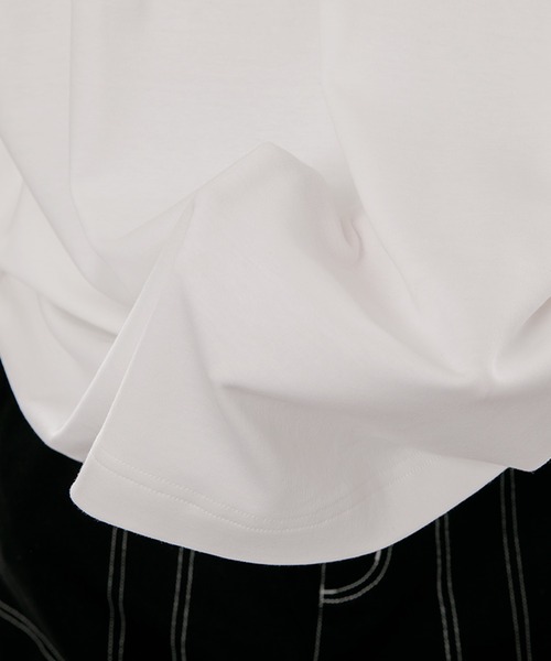 kutir（クティール）の「スムースリラックスTシャツ（Tシャツ/カットソー・メンズ・オフホワイト/ダークパープル/ダークブルー・MEDIUM/LARGE）」の11枚目の写真