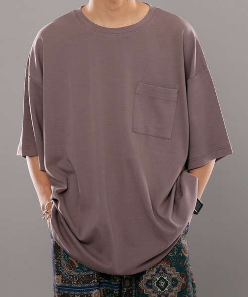 kutir（クティール）の「スムースリラックスTシャツ（Tシャツ/カットソー・メンズ・オフホワイト/ダークパープル/ダークブルー・MEDIUM/LARGE）」の15枚目の写真