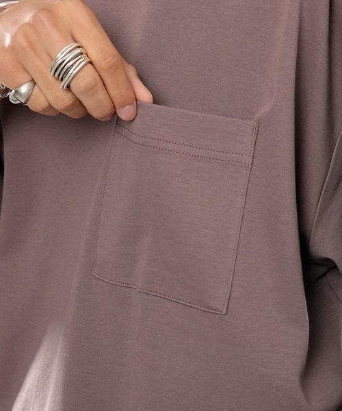 kutir（クティール）の「スムースリラックスTシャツ（Tシャツ/カットソー・メンズ・オフホワイト/ダークパープル/ダークブルー・MEDIUM/LARGE）」の17枚目の写真