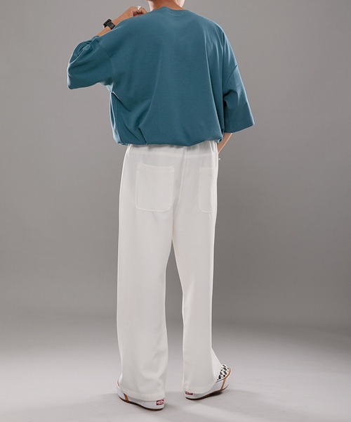 kutir（クティール）の「スムースリラックスTシャツ（Tシャツ/カットソー・メンズ・オフホワイト/ダークパープル/ダークブルー・MEDIUM/LARGE）」の21枚目の写真