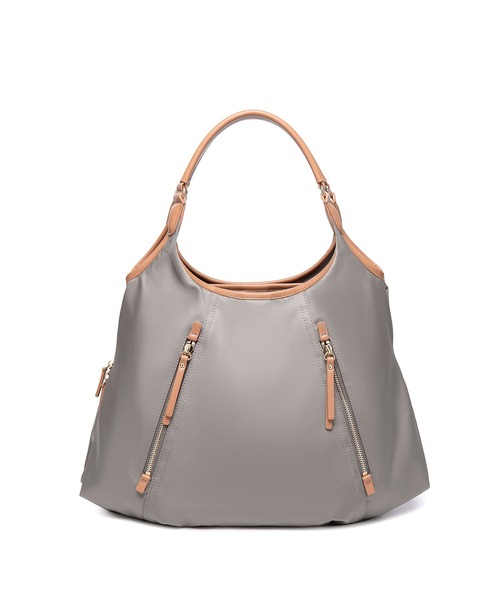 BASE（ベース）の「レディースナイロントートバッグ（ショルダーバッグ・レディース・グリーン/ベージュ/ブラック/ピンク/マスタード/グレー・FREE）」の3枚目の写真