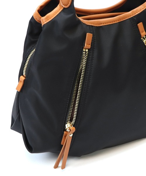 BASE（ベース）の「レディースナイロントートバッグ（ショルダーバッグ・レディース・グリーン/ベージュ/ブラック/ピンク/マスタード/グレー・FREE）」の18枚目の写真