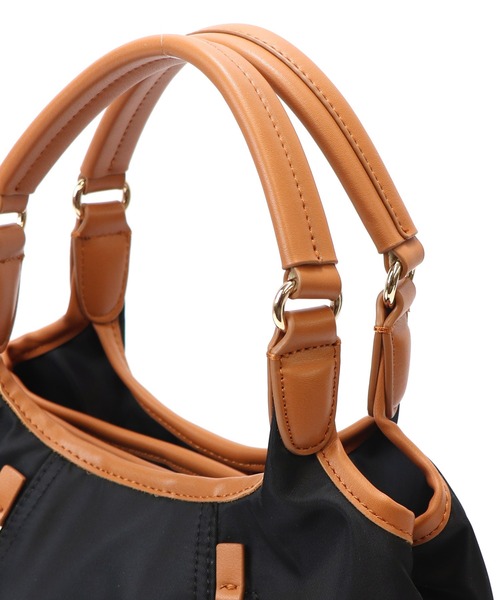 BASE（ベース）の「レディースナイロントートバッグ（ショルダーバッグ・レディース・グリーン/ベージュ/ブラック/ピンク/マスタード/グレー・FREE）」の17枚目の写真