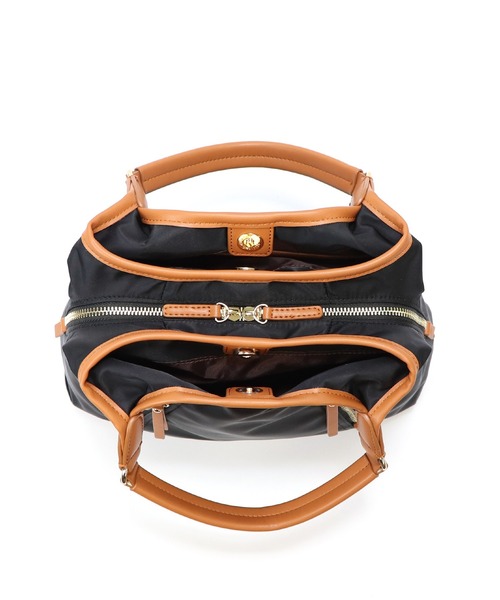 BASE（ベース）の「レディースナイロントートバッグ（ショルダーバッグ・レディース・グリーン/ベージュ/ブラック/ピンク/マスタード/グレー・FREE）」の15枚目の写真