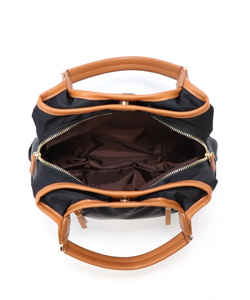 BASE（ベース）の「レディースナイロントートバッグ（ショルダーバッグ・レディース・グリーン/ベージュ/ブラック/ピンク/マスタード/グレー・FREE）」の14枚目の写真