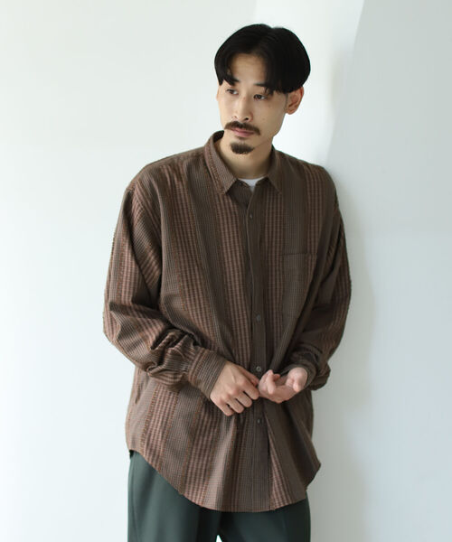 イージー シャツ 11 11 6906 301 を購入できます Beams シャツ シャツ ブラウス イージー Beams トップス ドビー チェック Beams ビームス のファッション カット