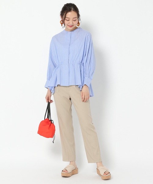 mysty woman（ミスティウーマン）の「PONY巾着ミニバッグ 215425（ハンドバッグ・レディース・ベージュ/ブラウン/オレンジ・FREE）」の7枚目の写真