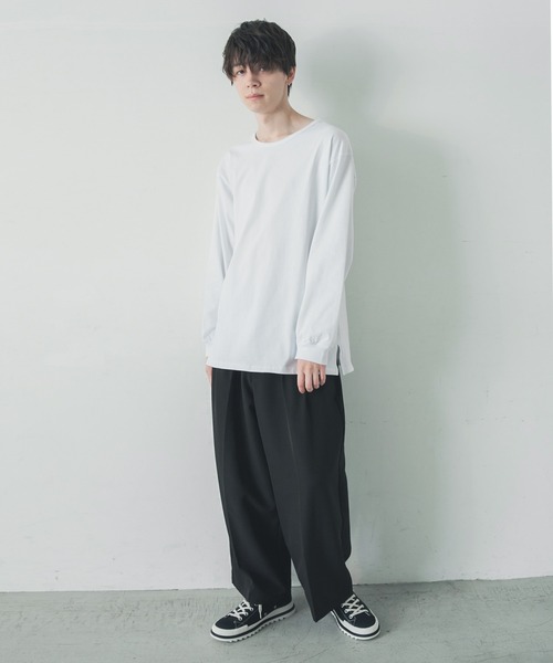 ADAMASTE(アダマスト)の「レイヤードリラックスロンT(Tシャツ/カットソー・メンズ・ホワイト/ホワイト系その他・LARGE/SMALL/MEDIUM)」の4枚目の写真