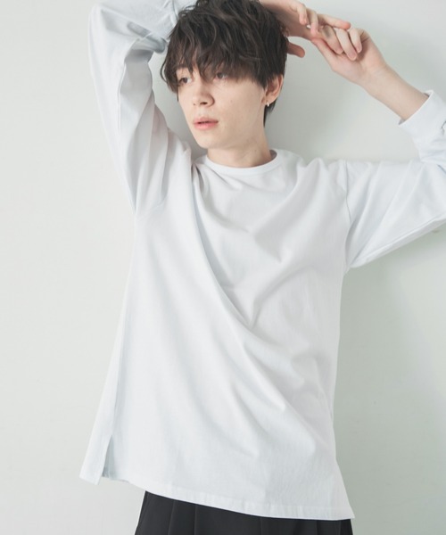 ADAMASTE(アダマスト)の「レイヤードリラックスロンT(Tシャツ/カットソー・メンズ・ホワイト/ホワイト系その他・LARGE/SMALL/MEDIUM)」の3枚目の写真