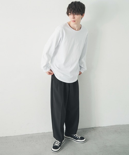 ADAMASTE(アダマスト)の「レイヤードリラックスロンT(Tシャツ/カットソー・メンズ・ホワイト/ホワイト系その他・LARGE/SMALL/MEDIUM)」の8枚目の写真