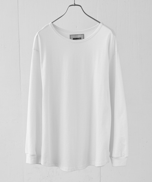 【関税込み】ACRONYM ホワイト レイヤード 長袖Tシャツ Printstar ロンT 無地 透けない 厚手 7.4オンス スーパー