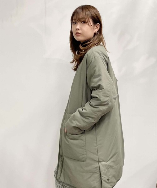 ノーカラージャケット 【DESCENTE ddd for SALON】高機能ノーカラーコート